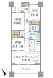 Brilliaときわ台ソライエレジデンスの間取り画像