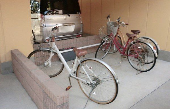 駐輪場まで0m
