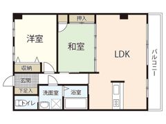 河原マンションの間取り画像
