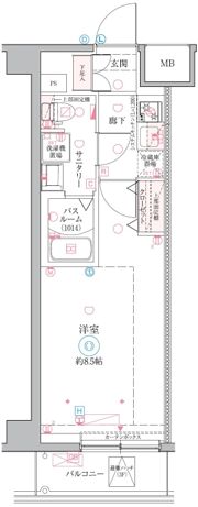 クレヴィスタ戸田の間取り画像