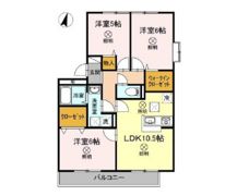 ハイカムールウエストリバー A棟の間取り画像