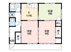 新井様貸家の間取り画像