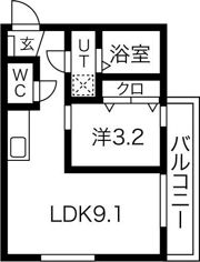 BELLE ROSE大江 WEST(A棟)の間取り画像