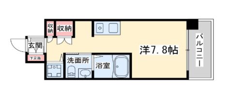 エスリード御堂筋梅田の間取り画像