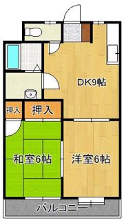 ヴィラ御館山 B棟の間取り画像