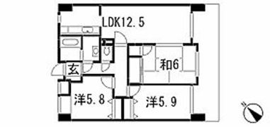 ドミール藤沢の間取り画像