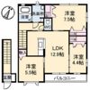 グレースヒルズ A棟の間取り画像