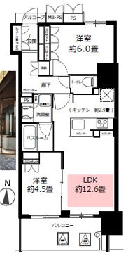 ワコーレ ザ・神戸旧居留地レジデンスタワーの間取り画像