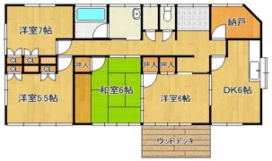 中央5丁目戸建の間取り画像