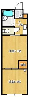MOON赤坂 B棟の間取り画像