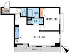 ルクレ初台の間取り画像