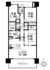 プラウド豊中 服部緑地の間取り画像