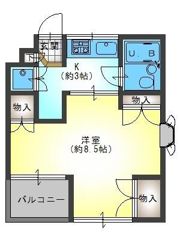 ルビーパレスヨコオの間取り画像