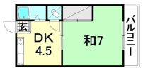 中川荘 西棟の間取り画像