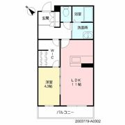 シャーメゾン優蒼の杜 壱番館の間取り画像