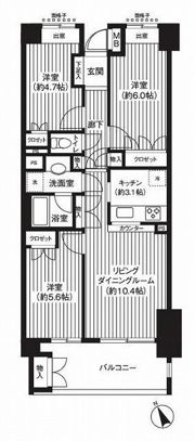 キャメロット上永谷の間取り画像