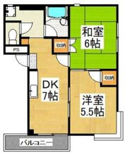篠崎マンションの間取り画像