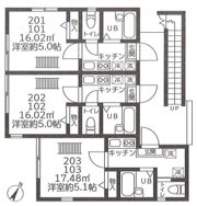 アルウィンコートの間取り画像