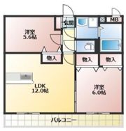 グランコート中郷Ⅱの間取り画像