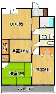 グランシャトー玉川の間取り画像