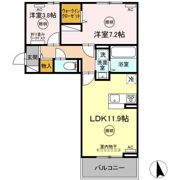 ユーフォリア B棟の間取り画像