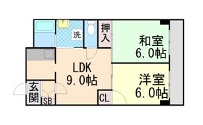 ヴィンテージ御影の間取り画像