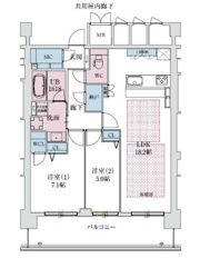 スプランディッド本町グランの間取り画像