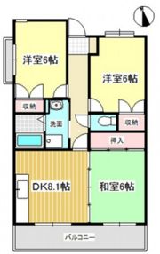 オーヂ八幡東の間取り画像