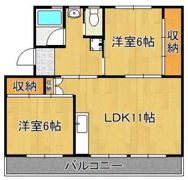 ビレッジハウス白野江7号棟の間取り画像