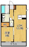 セゾン行橋Cの間取り画像