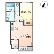 パレット小泉1の間取り画像