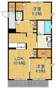 Chime境川の間取り画像