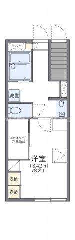 レオパレスグリーンヒルの間取り画像