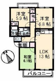 クレアシオン大町の間取り画像