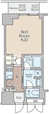 クレストコート堂島の間取り画像