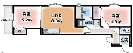 フォレストクリエオーレ上島町弐番館の間取り画像