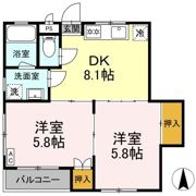 アメニティー水前寺の間取り画像