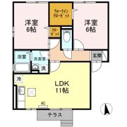 アトリエ ブランシェ A/Bの間取り画像