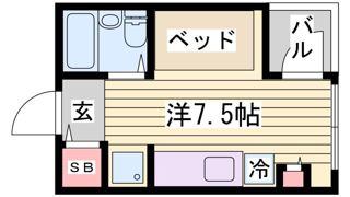 フレンズ王子公園の間取り画像