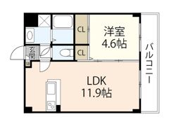 グランシャルム皆実町の間取り画像
