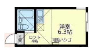 ユナイト花月マジャスタークの間取り画像