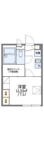 レオパレスブザービーターの間取り画像