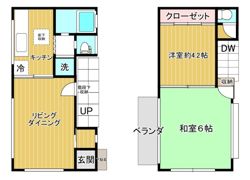 世田谷4丁目テラスハウスの間取り画像
