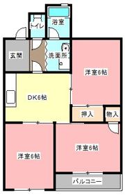 リバーサイドいりのの間取り画像