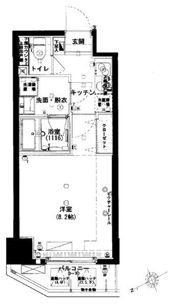 ハーモニーレジデンス東京イーストゲートの間取り画像