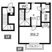 エルタスコート中江の間取り画像