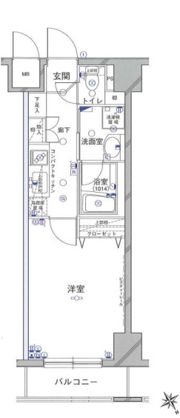 グリフィン横浜・山下公園弐番館の間取り画像