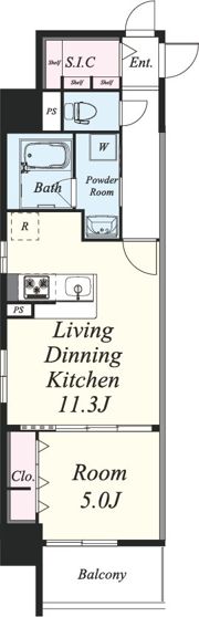 ルボワ天満橋の間取り画像