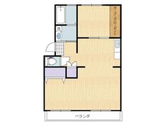 赤木ハイツの間取り画像