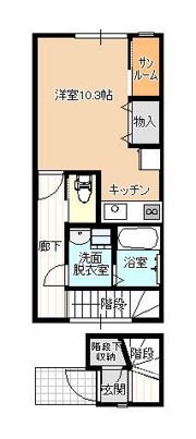 アバンティ中冨居B棟の間取り画像